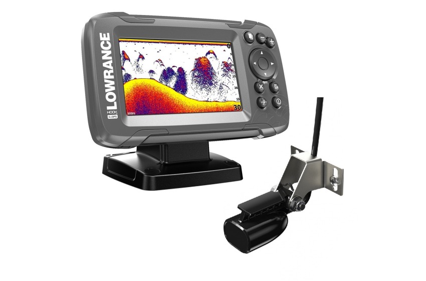 Lowrance HOOK2 4X store Fish Finder with Bullet Skimmer Transducer